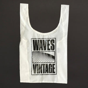 Classic Logo White Waves Shopper