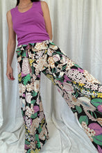 Floral Paperbag Waist Pants - M