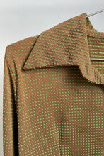 Brown & Green Stretch Dot Shirt - 10
