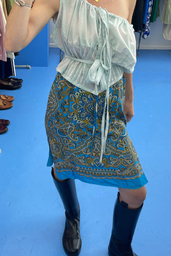 Paisley Silk Skirt - S
