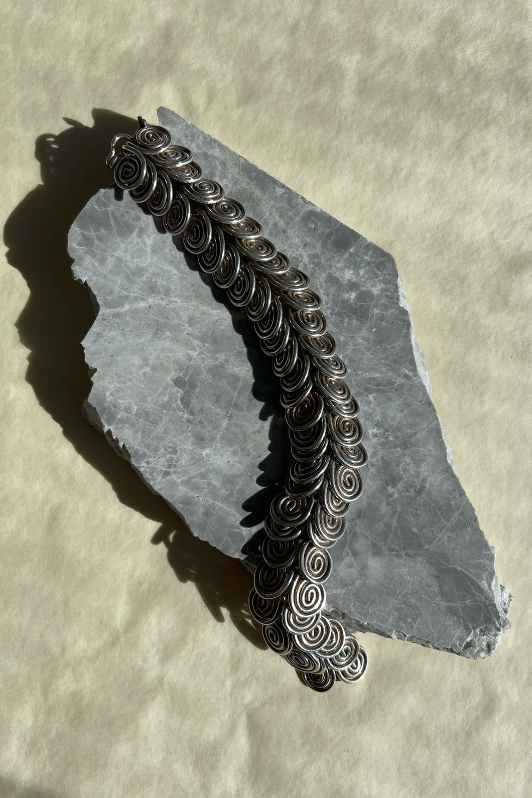 Silver Coil Bracelet